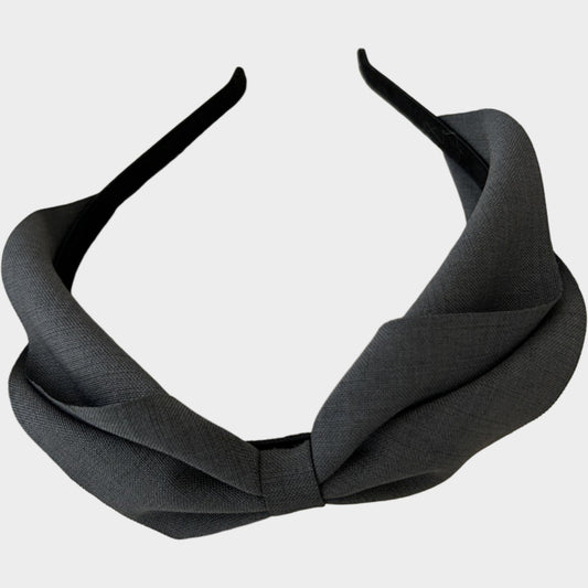 Womens Fabric Bow Headbands Two Pack Soft Structured Headband Set