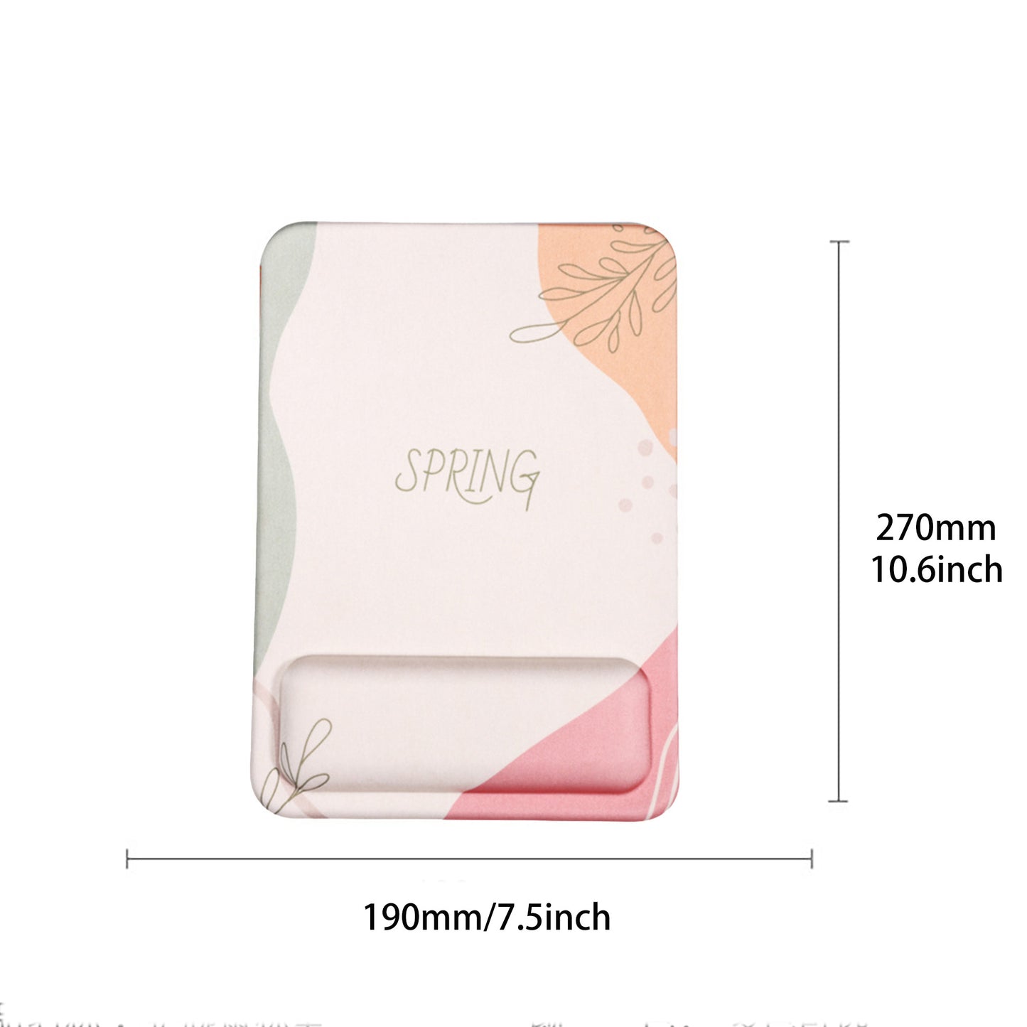 Ergonomic Mouse Pad with Memory Foam Wrist Support and Non Slip Base