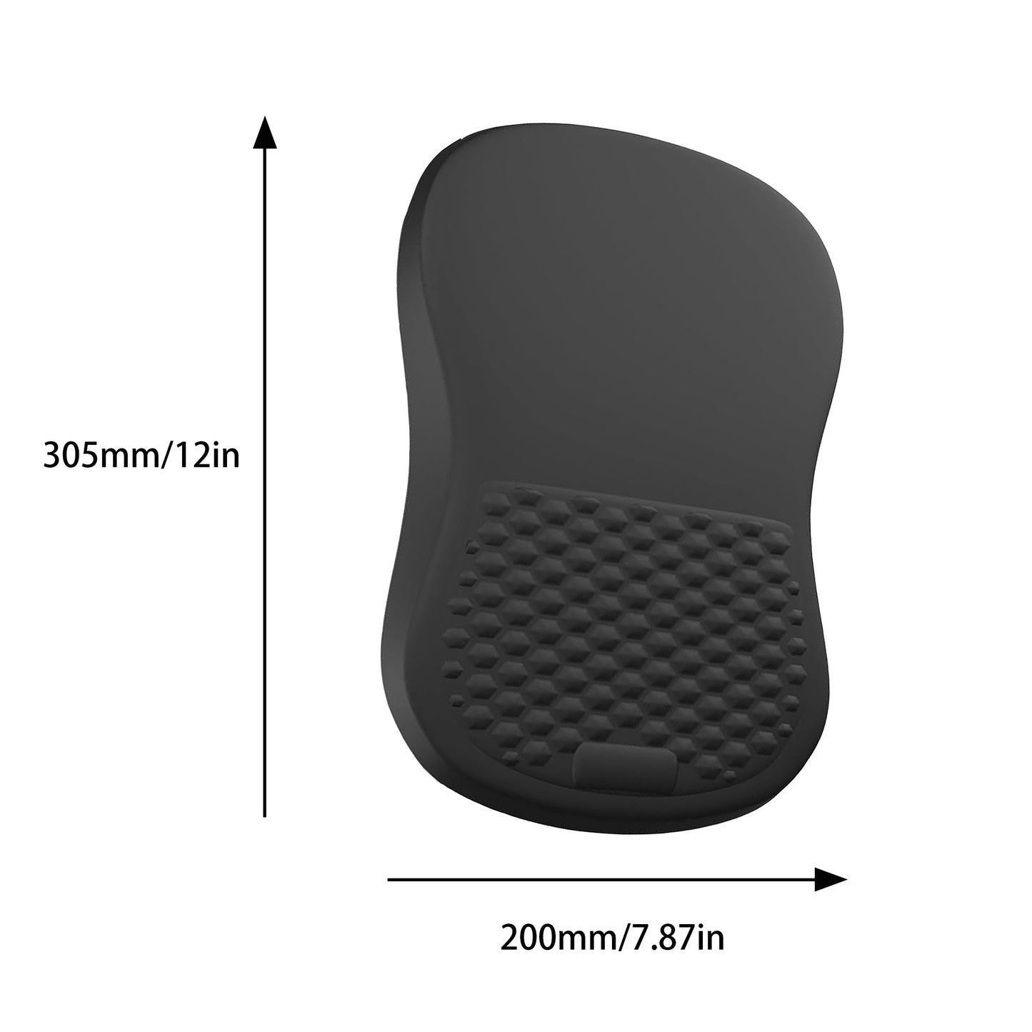 Ergonomic Thickened Mouse Pad with Wrist Support and Anti Slip Base