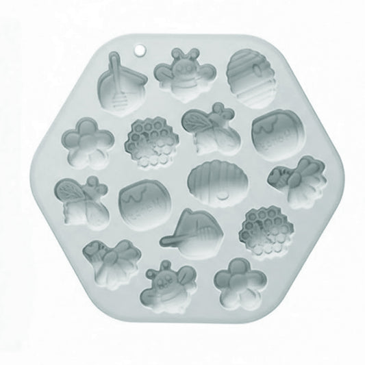 2-Piece Honey Bee Silicone Baking Mold Set Nonstick Flexible Chocolate Candy Dessert Mold