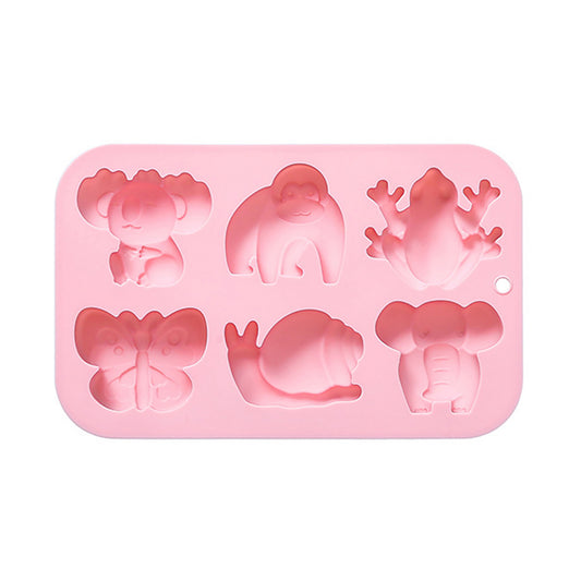 2-Piece Animal Silicone Baking Mold Set Nonstick Flexible Chocolate Candy Dessert Mold