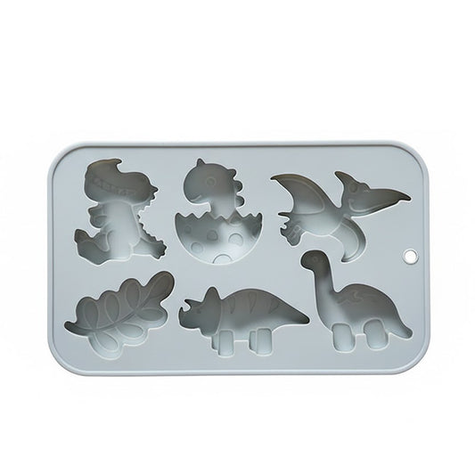 2-Piece Dinosaur Silicone Baking Mold Set Nonstick Flexible Chocolate Candy Dessert Mold