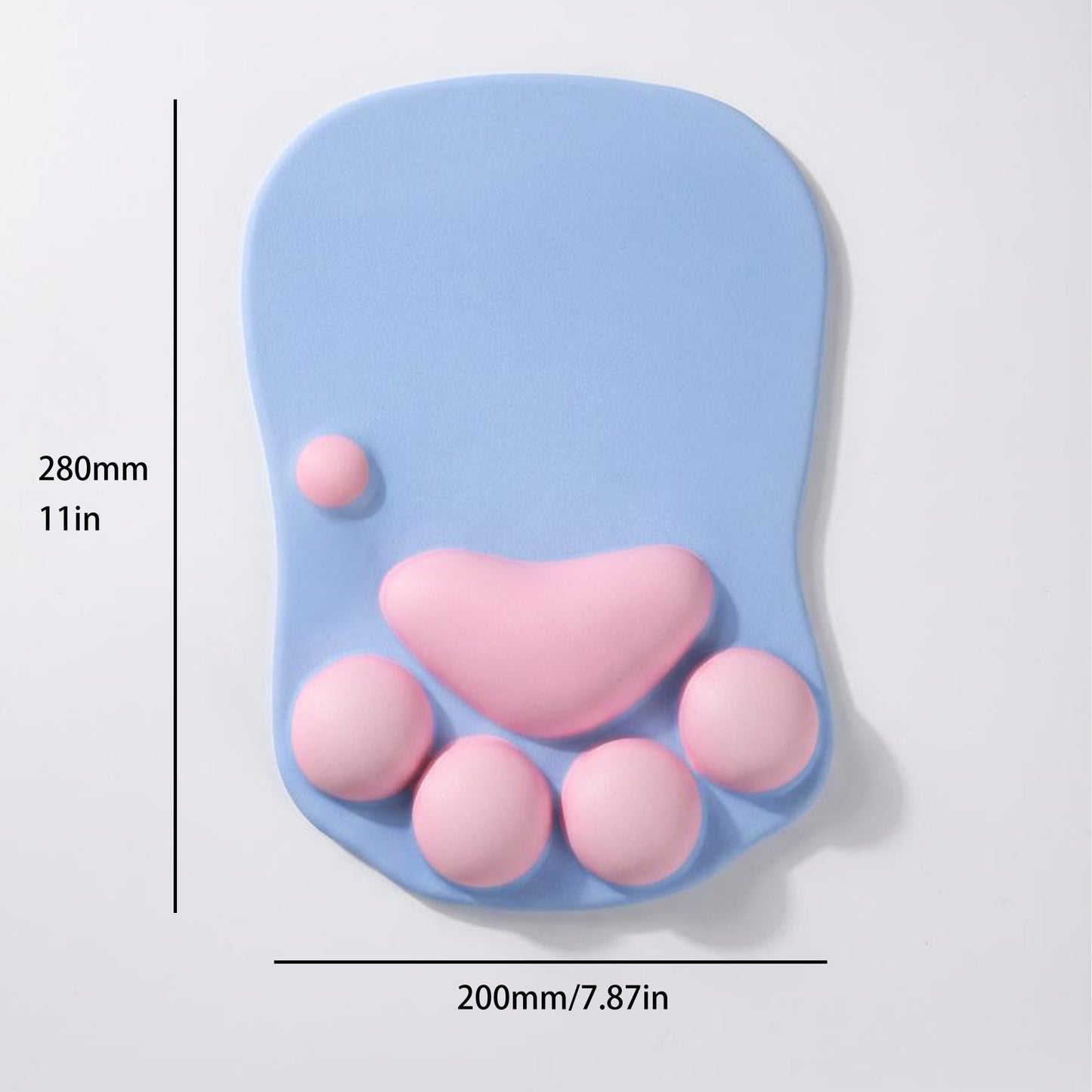 Soft Cloth Surface Mouse Pad with Cushioned Wrist Support and Non Slip Base