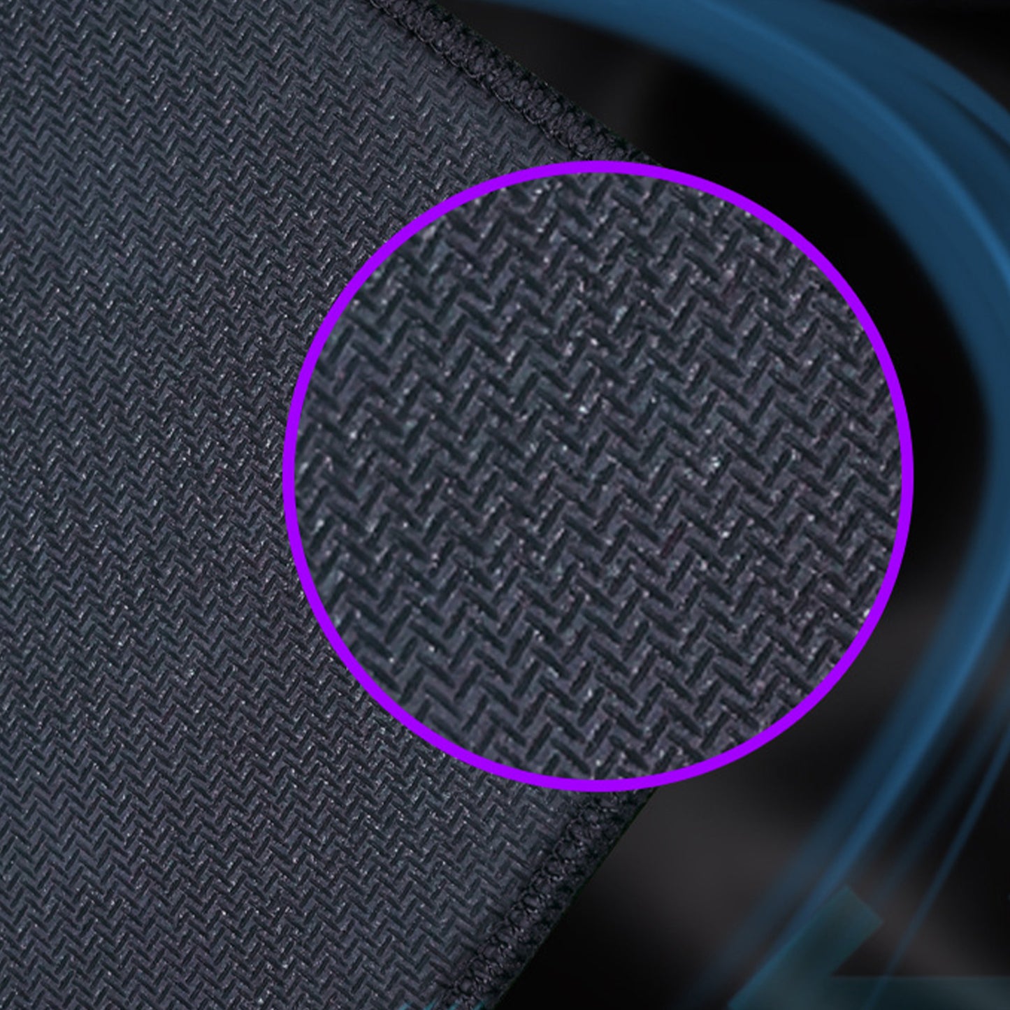 Colorful Leopard Print Mouse Pad with Non Slip Rubber Base and Smooth Fabric Surface