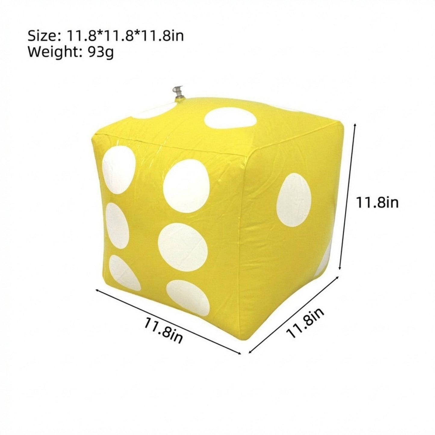 Inflatable Giant Dice Pool Toy Floating Dice Game Ball for Pool Parties and Water Games
