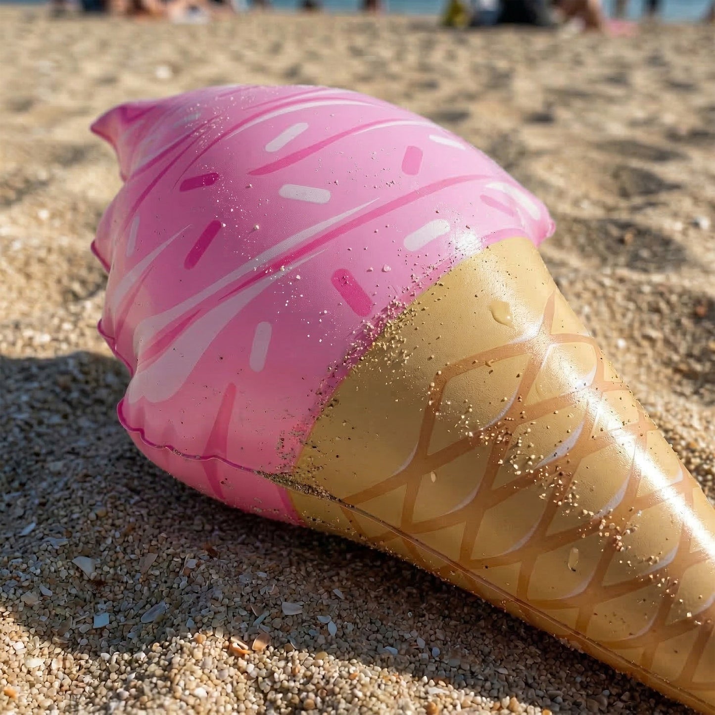 Inflatable Ice Cream Pool Float Dessert Shaped Swimming Pool Float Beach Lake Summer Water Fun