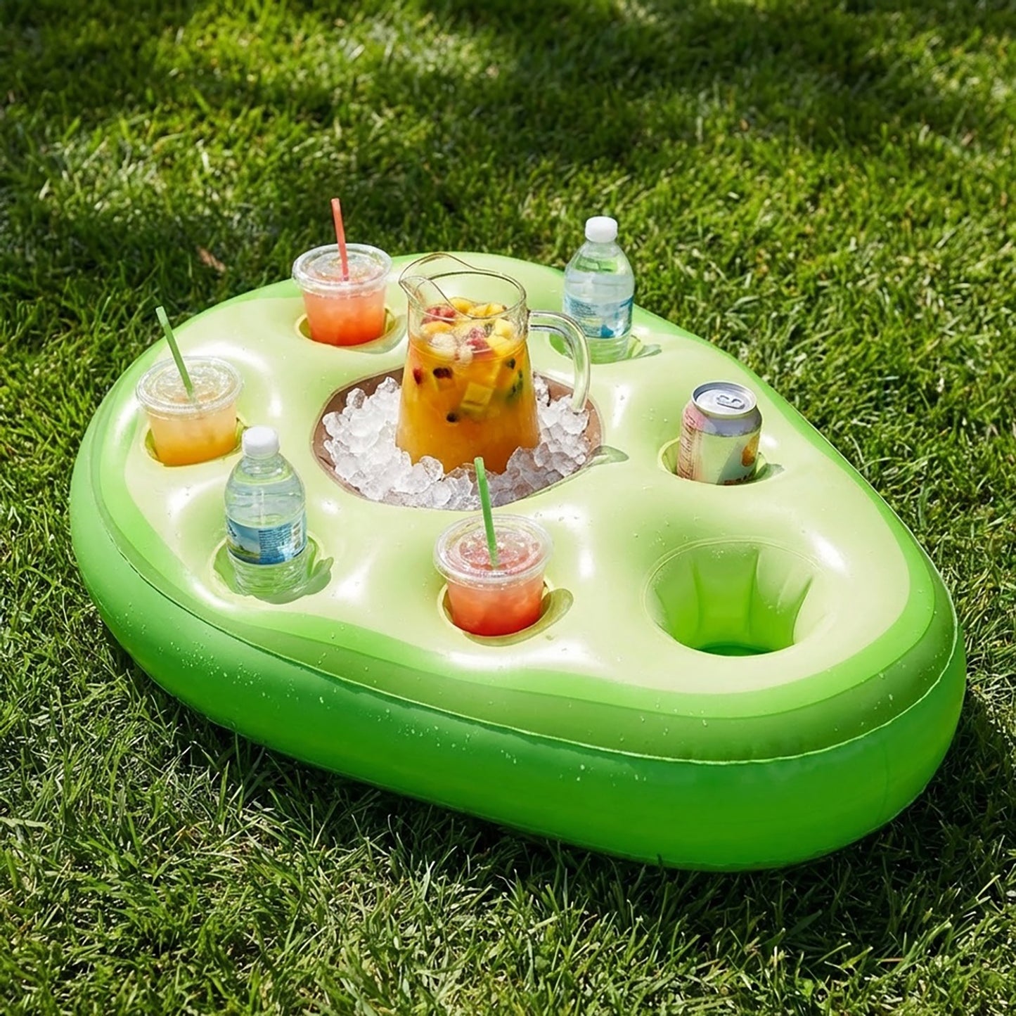 Inflatable Pool Floating Drink Cooler Party Beverage Holder for Pool Beach Lake