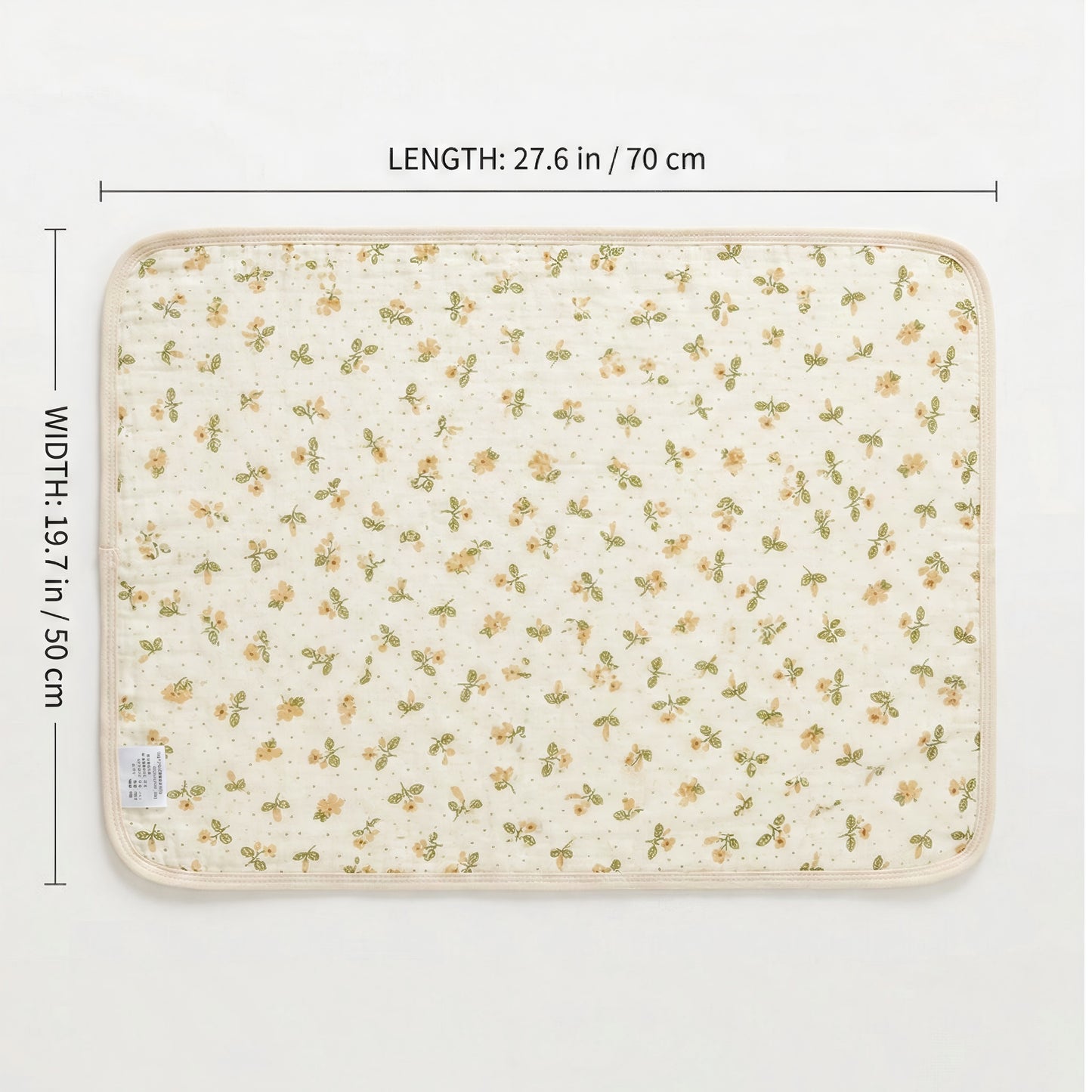 Waterproof Baby Changing Pad Reusable Crib Mattress Protector 27.6 x 19.7 Inches