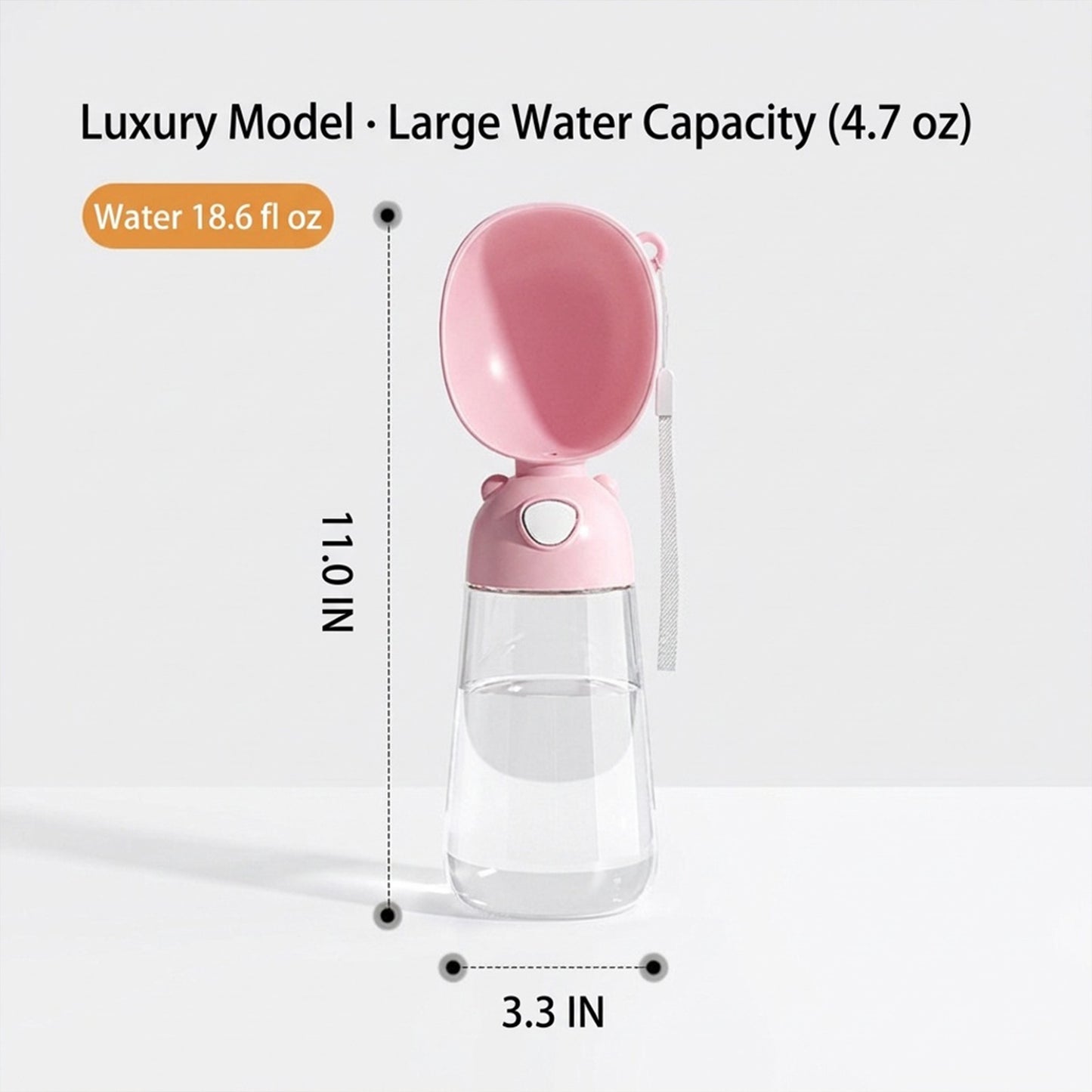 Portable Dog Water Bottle with Food Container Travel Pet Water Dispenser Bowl for Dogs