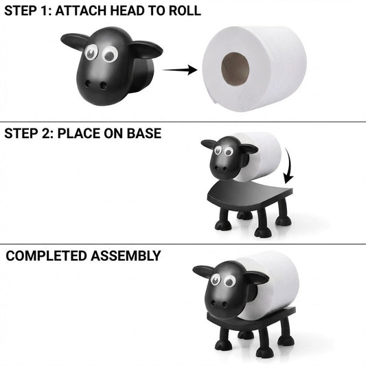 Sheep Toilet Paper Holder Funny Bathroom Toilet Roll Stand Decorative Holder