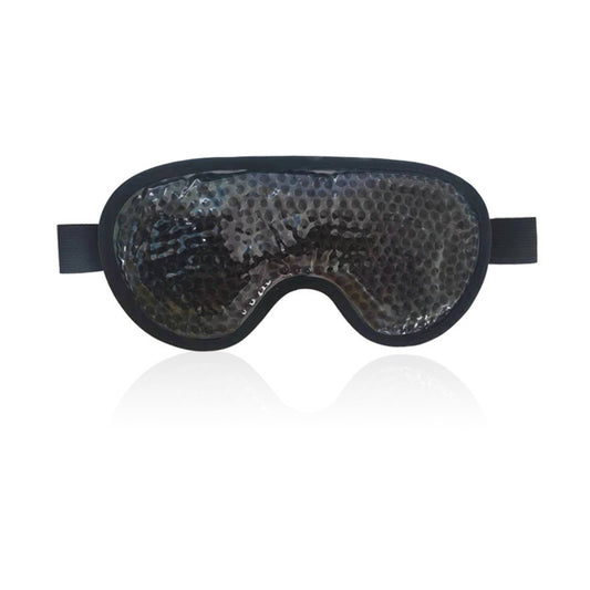 Reusable Gel Bead Eye Mask Hot and Cold Compress with PVC Exterior Adjustable Strap Design