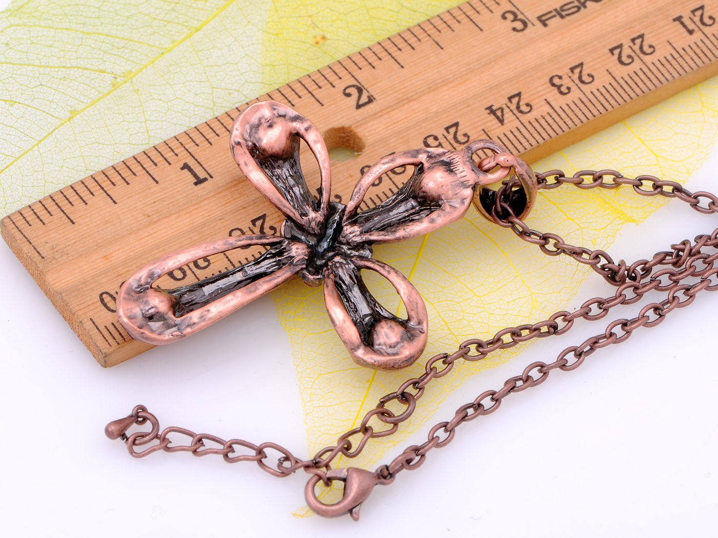 Orange Colorful Cross Pendant Chain Necklace