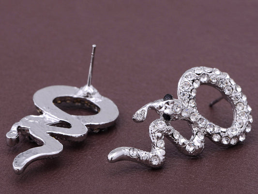 Serpent Snake Tongue Hiss Necklace Earring Set