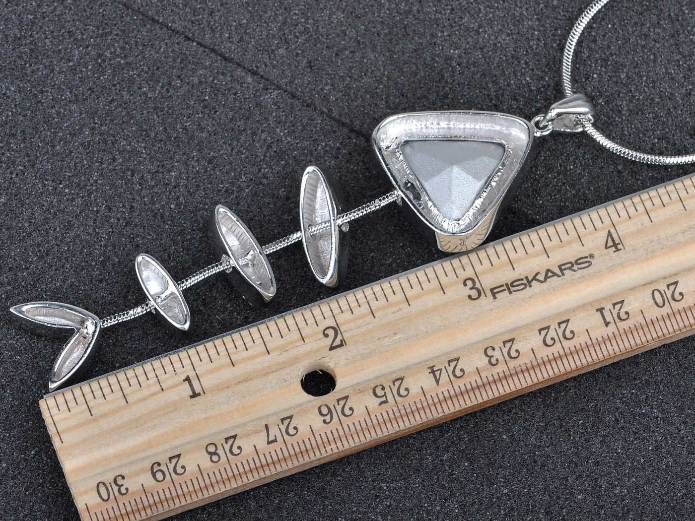 Fish Bone Skeleton Pendant Necklace