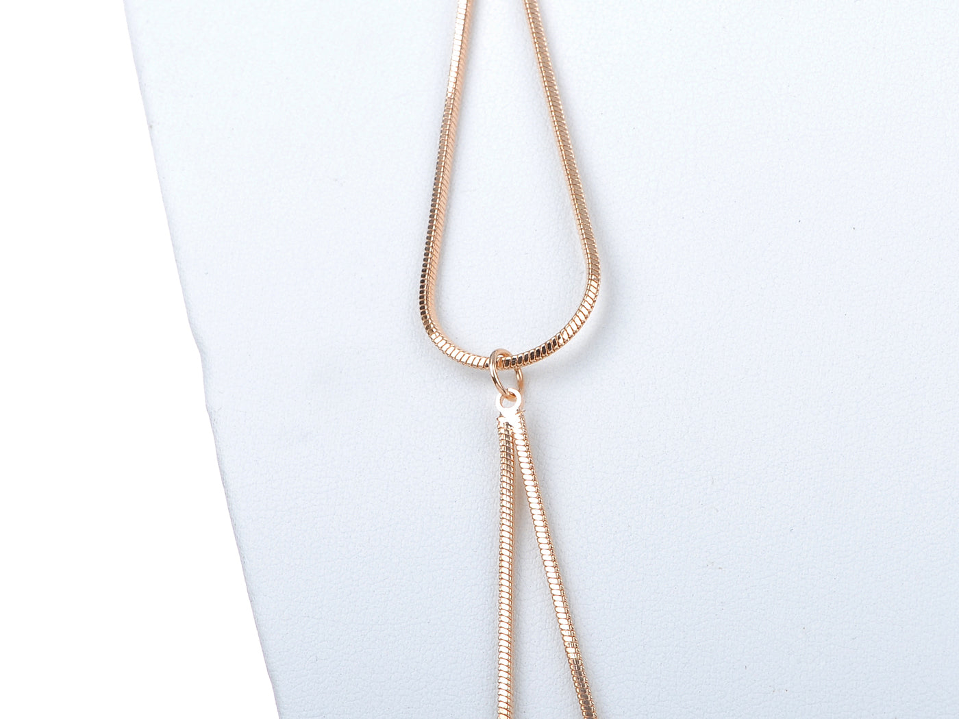 Able Black White Enamel Painted Flower Dangle Necklace