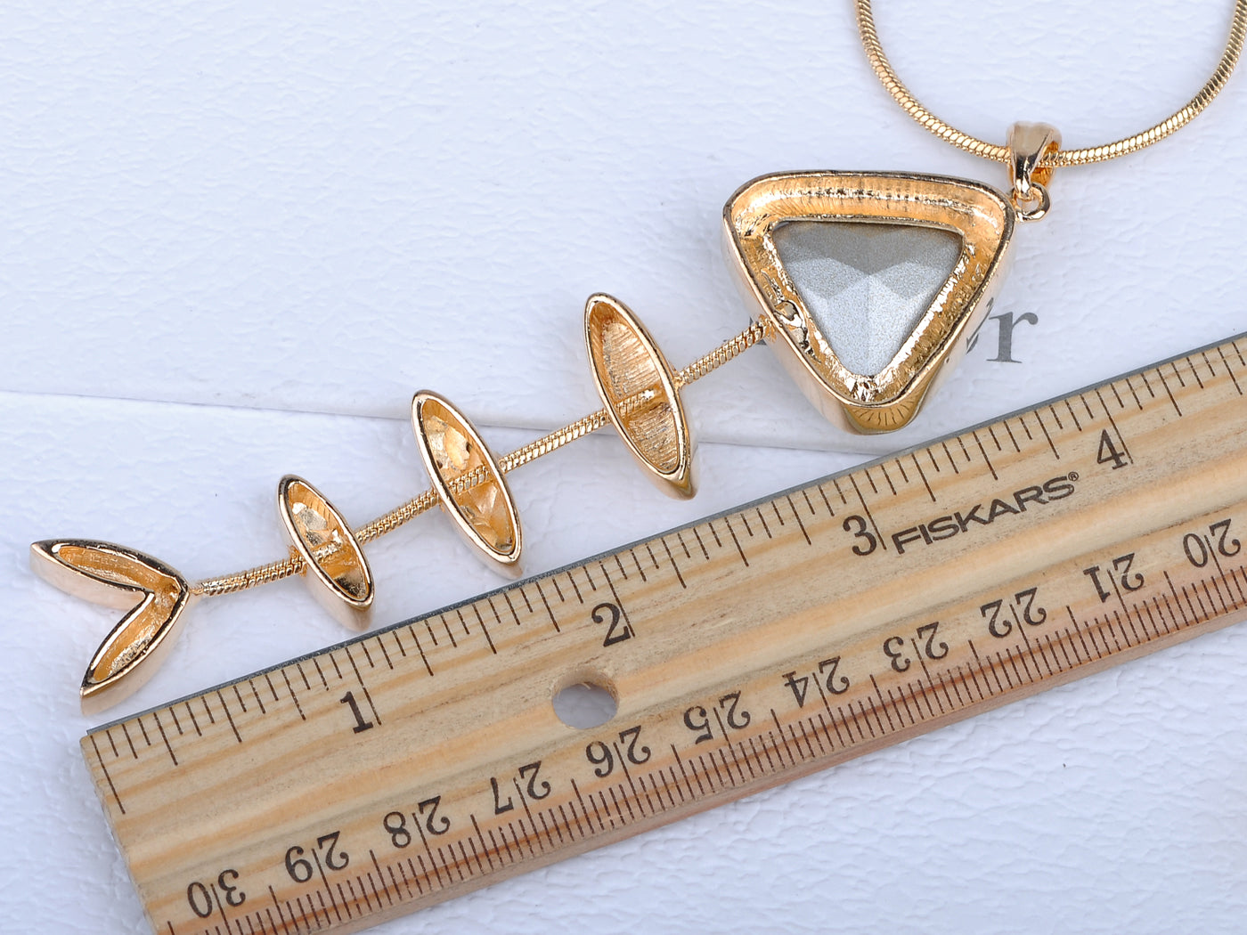 Fish Bone Skeleton Pendant Necklace