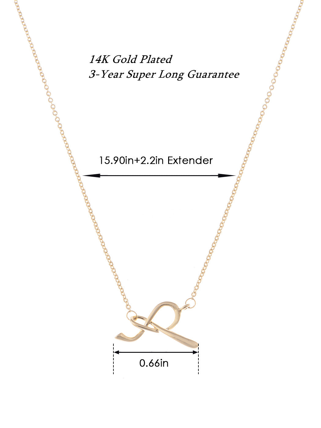 14K Gold Plated Elegant Bow Necklace