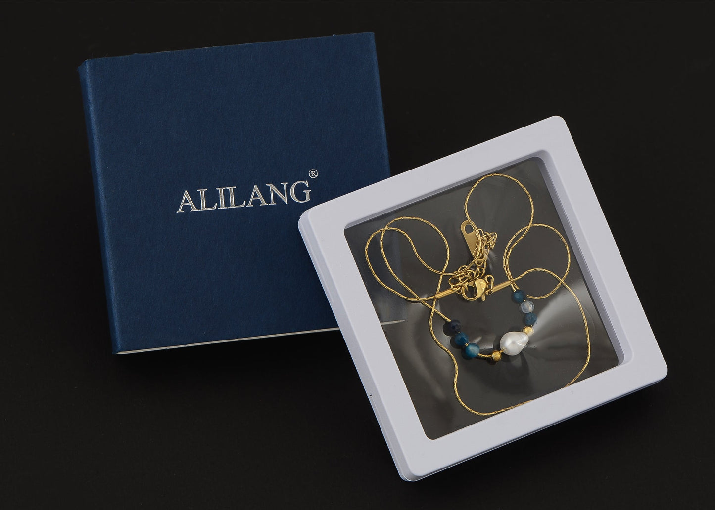 Pearl Pendant Necklaces for Women Dainty Gold Plated Chain Beach Necklace