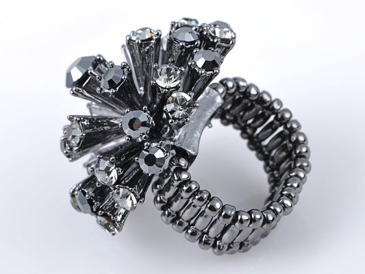 Gun Grunge Dark 3D Sun Star Burst Ring
