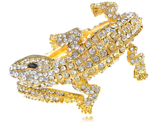 Exotic Alligator Crocodile Bangle Bracelet