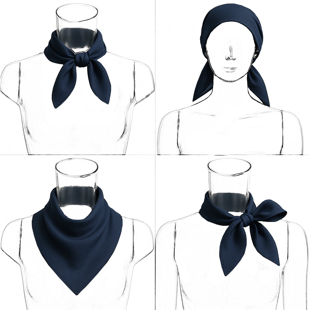 Elegant Satin Square Scarf Artistic Print Versatile Styling Accessory - 27.5IN¡Á27.5IN