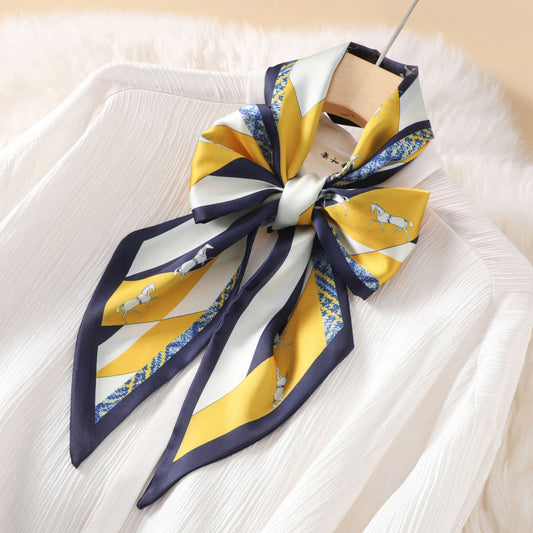 Elegant Versatile Satin Ribbon Scarf for Neck Hair and Handbag Decoration - 57IN¡Á5IN