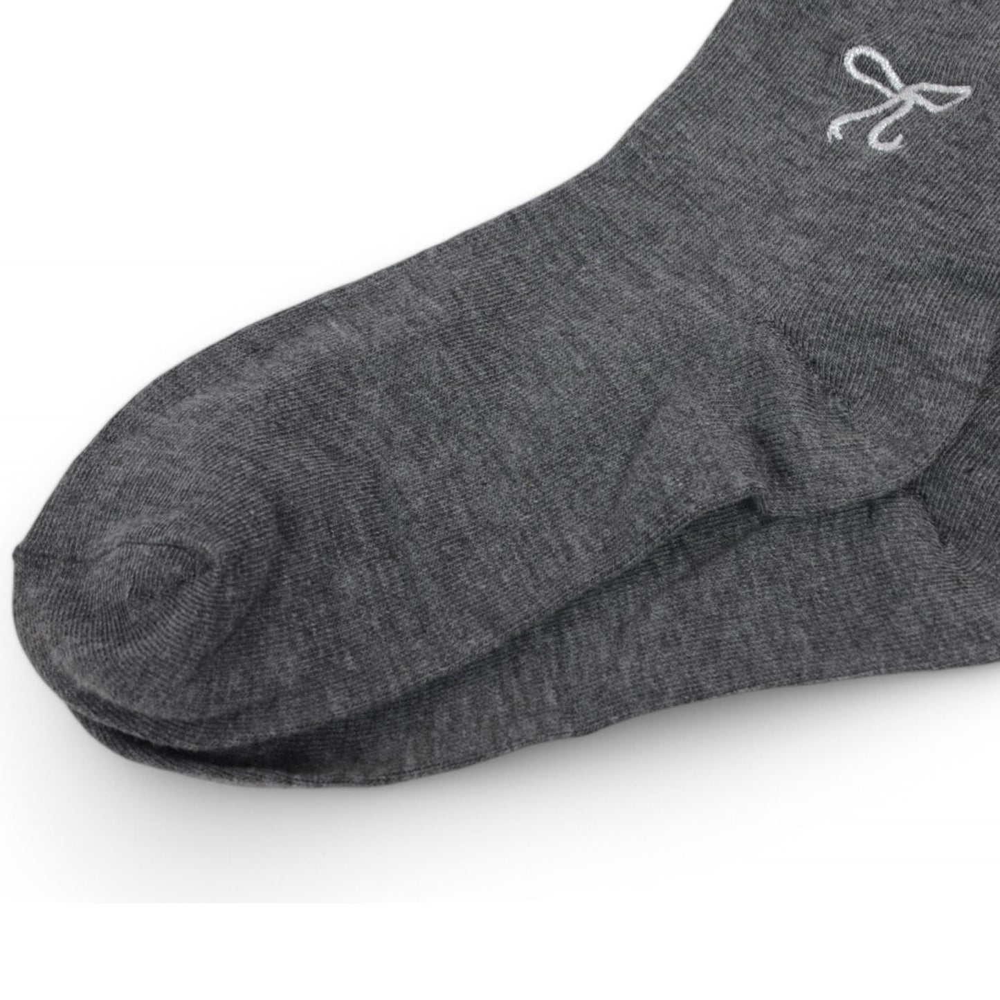 3-Pack Soft Knit Ankle Socks with Scalloped Trim and Embroidered Bow Detail