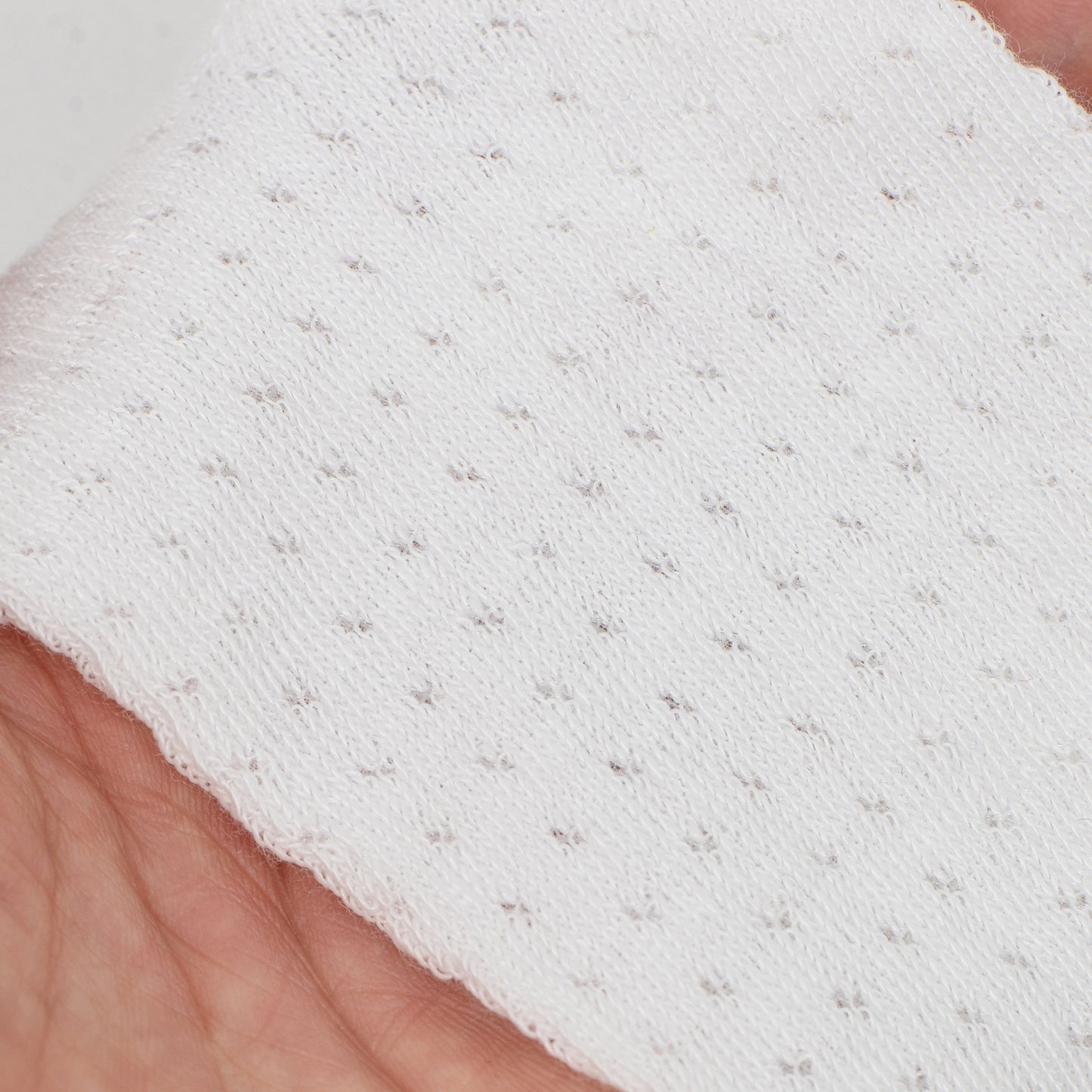 Women's Delicate Lace Knit Crew Socks with Subtle Textured Patterns