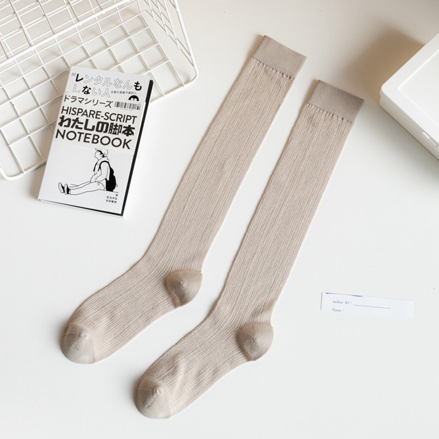 3-Pack Knee-High Ribbed Socks with Soft Stretch Knit Fabric and Lightweight Everyday Comfort