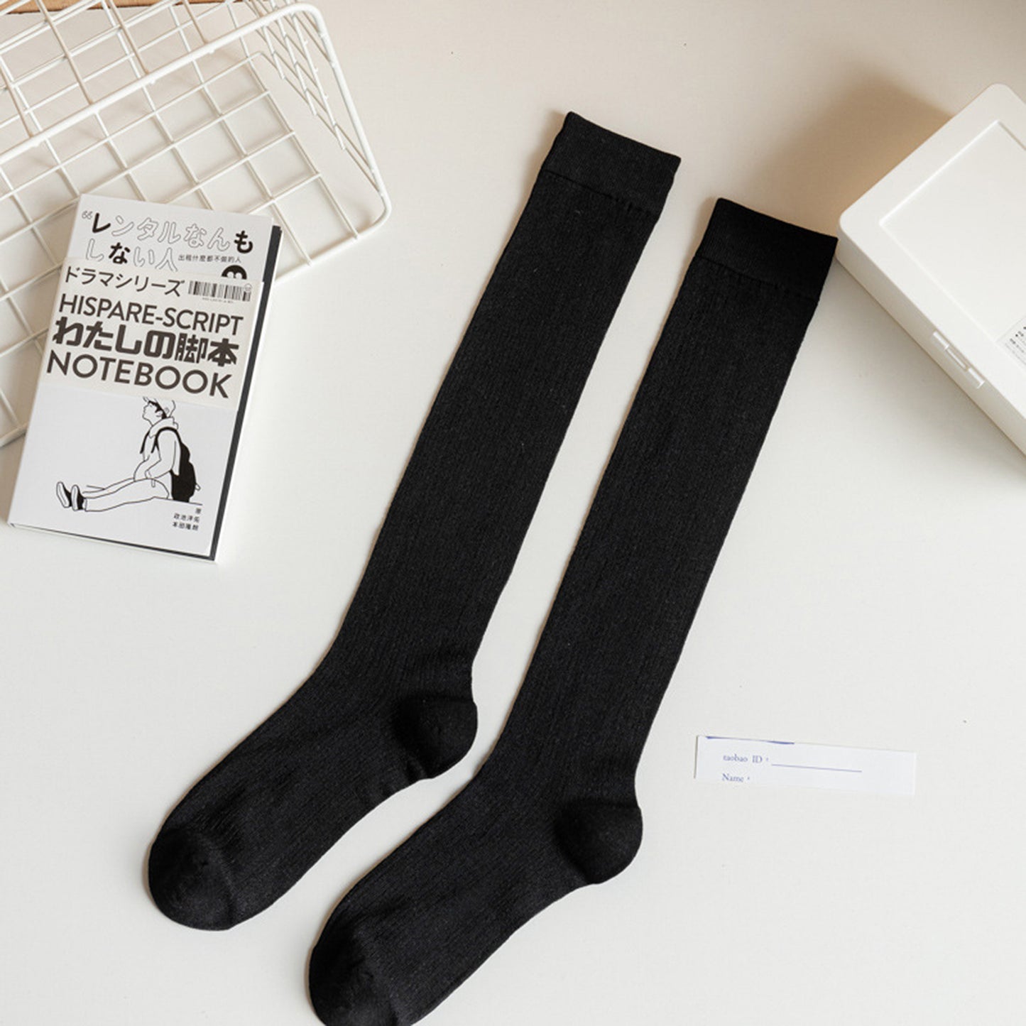 3-Pack Knee-High Ribbed Socks with Soft Stretch Knit Fabric and Lightweight Everyday Comfort