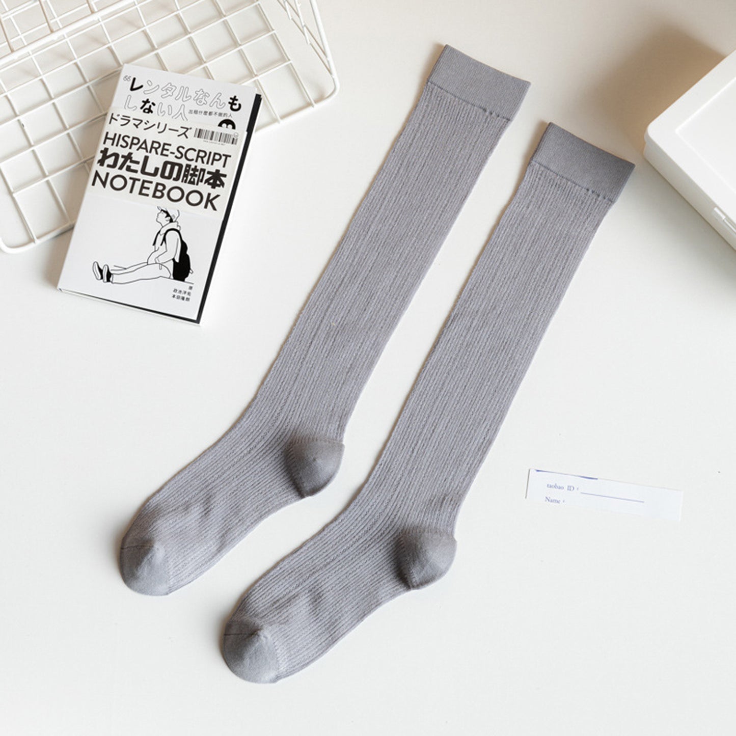 3-Pack Knee-High Ribbed Socks with Soft Stretch Knit Fabric and Lightweight Everyday Comfort
