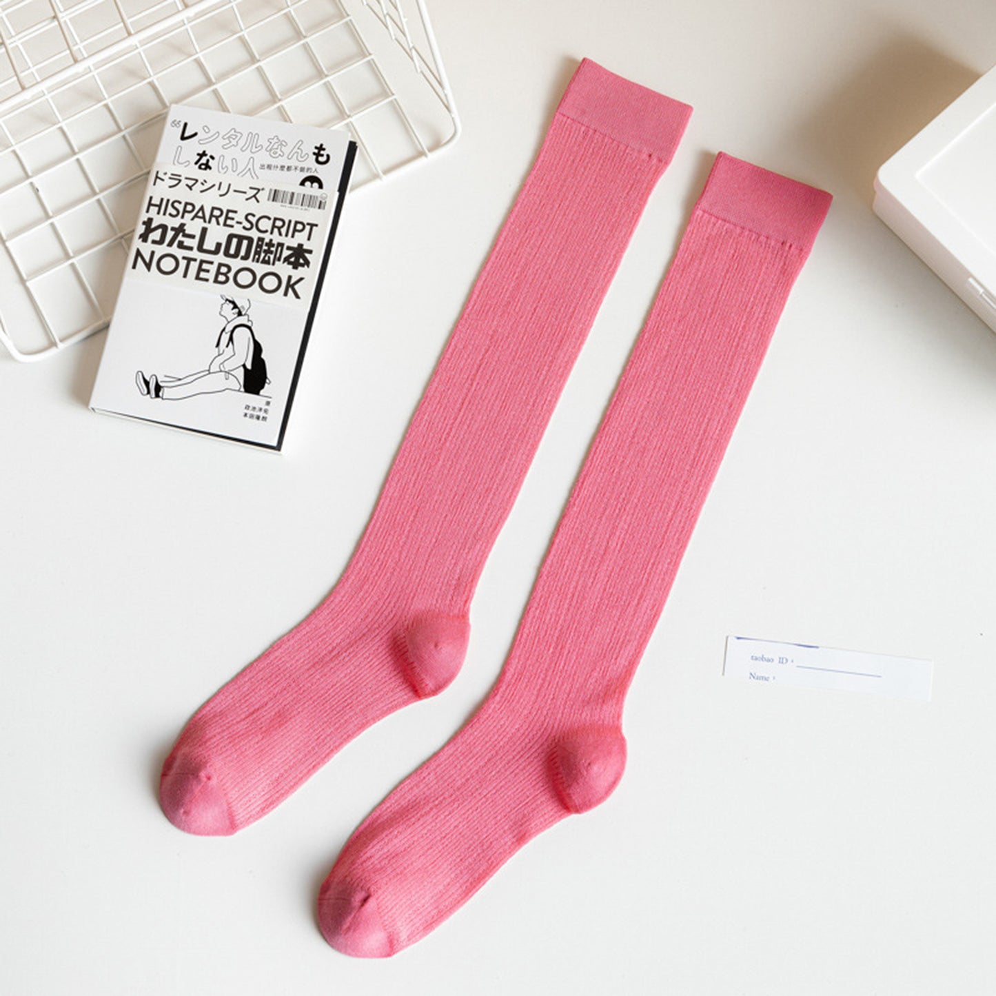 3-Pack Knee-High Ribbed Socks with Soft Stretch Knit Fabric and Lightweight Everyday Comfort