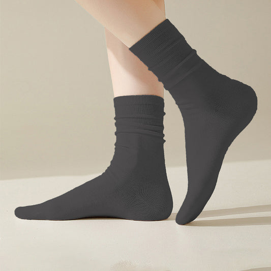 Soft White Slouchy Ankle Socks 6pk