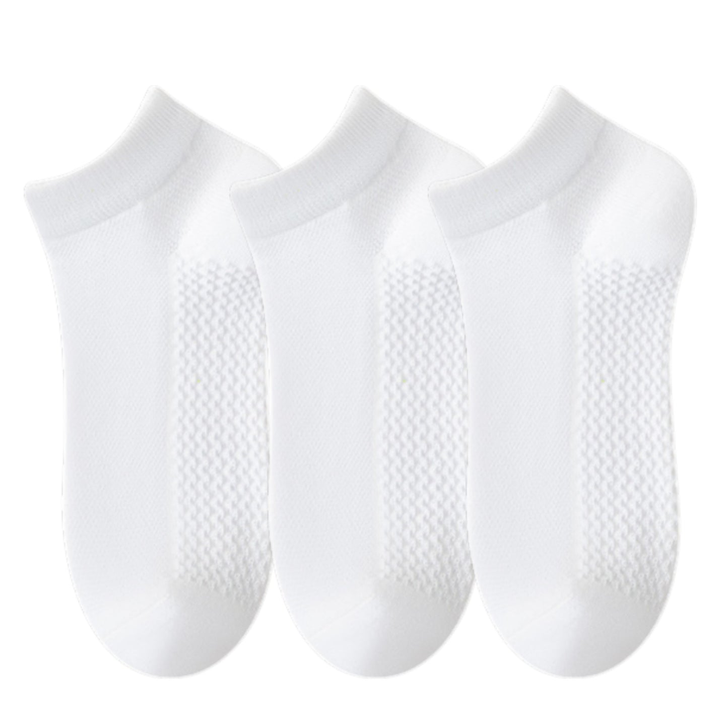 3-Pack Men¡¯s Low Cut Cotton Ankle Socks with Breathable Mesh Knit and Odor-Resistant Antibacterial Design