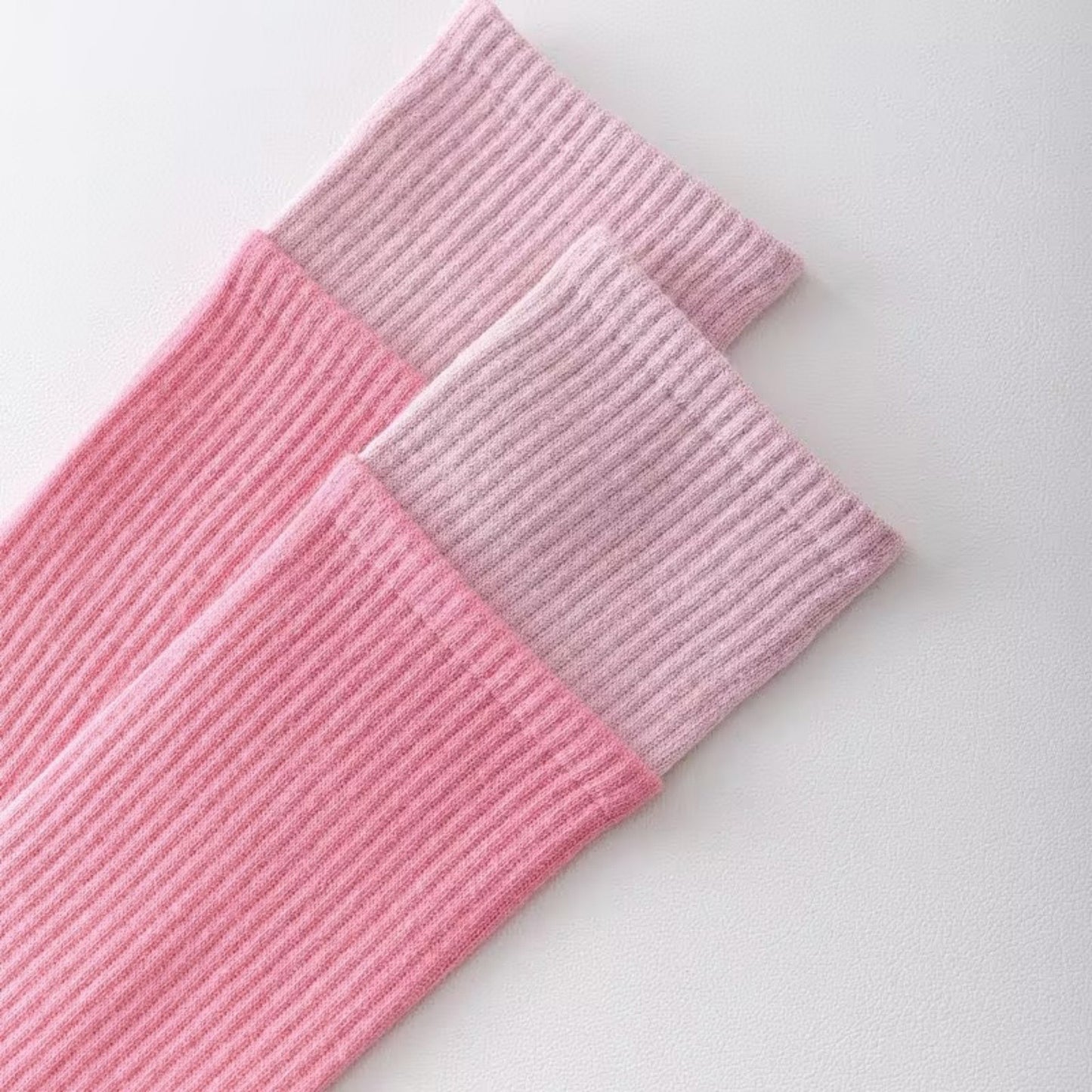 2-Pair Knee High Grip Bottom Socks with Ribbed Knit Design and Cushioned Comfort for Yoga, Pilates, and Dance