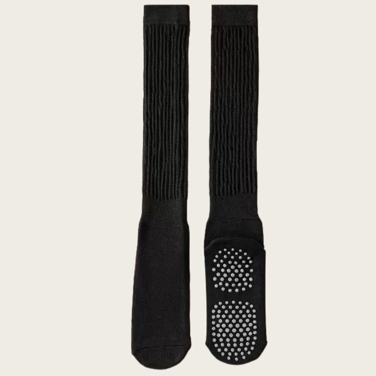 3-Pack Scrunch Grip Socks with Non-Slip Sole Soft Stretch Knit Fabric and Ribbed Ankle Design