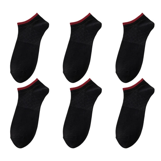 Men's No - Show Athletic Socks 6pk with Accents