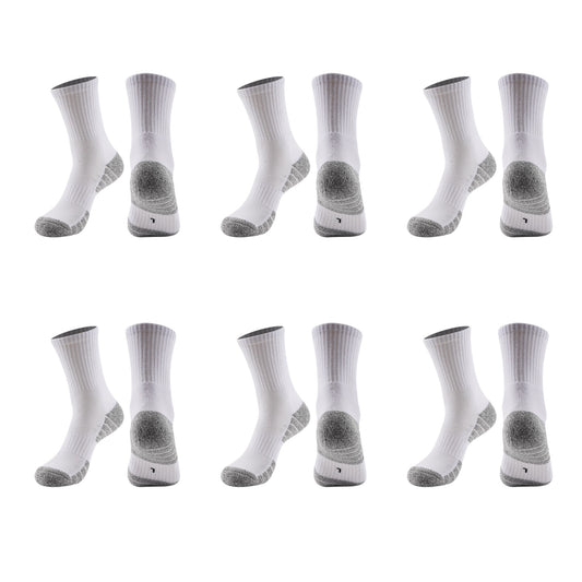 Men's Crew Athletic Socks 6pk with Accents