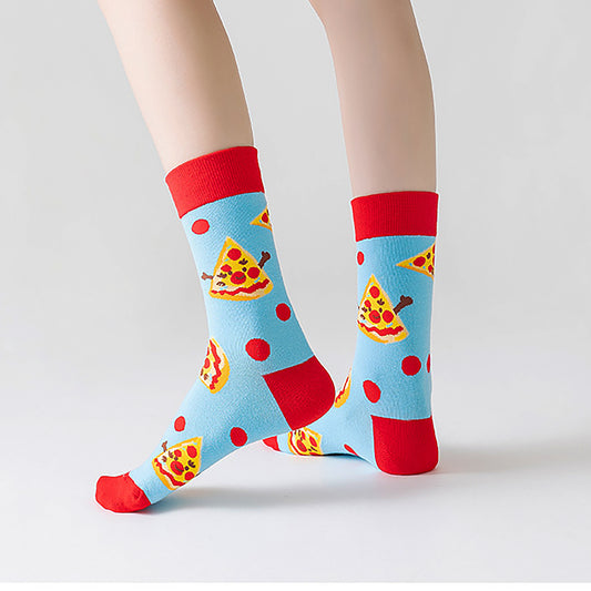 6-Pair Food-Themed Crew Socks