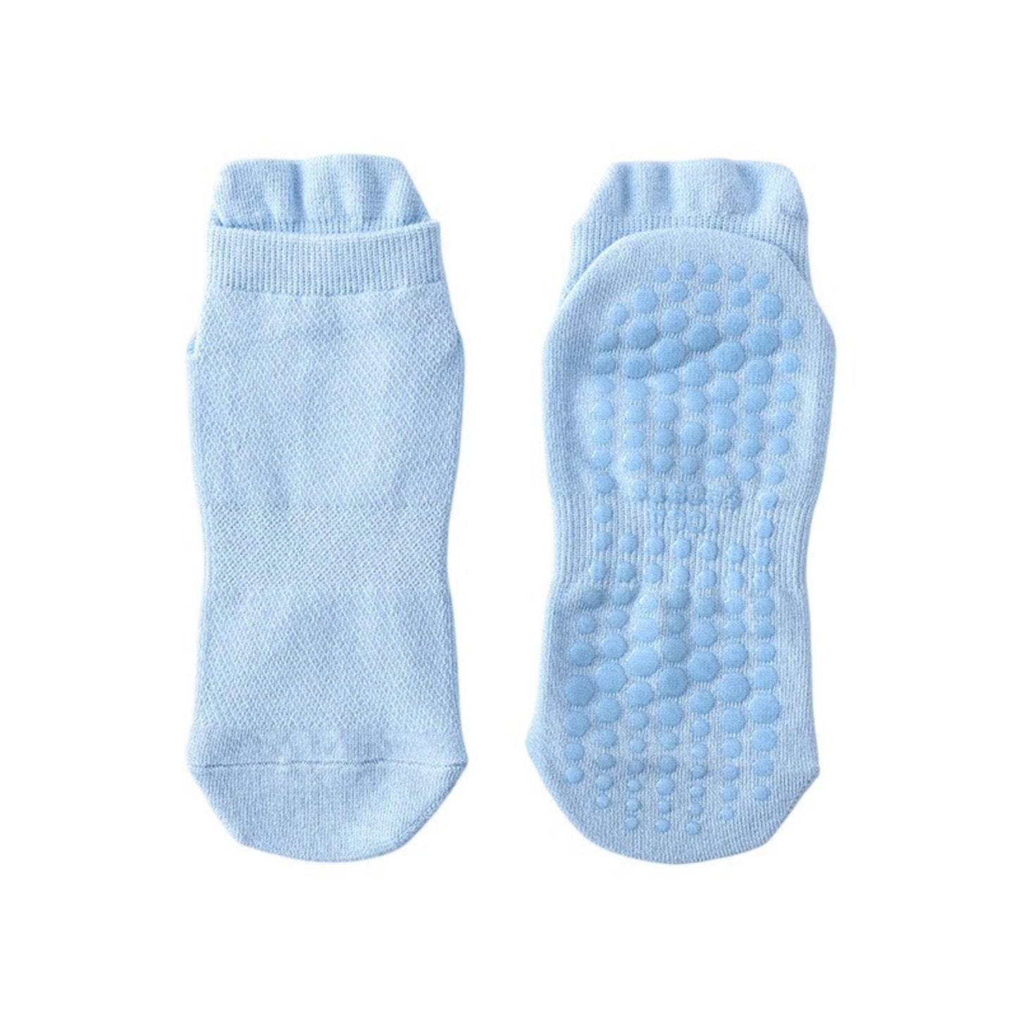3-Piece Women's Low-Cut Grip Socks Set with Breathable Knit Texture and Soft Stretch Non-Slip Design