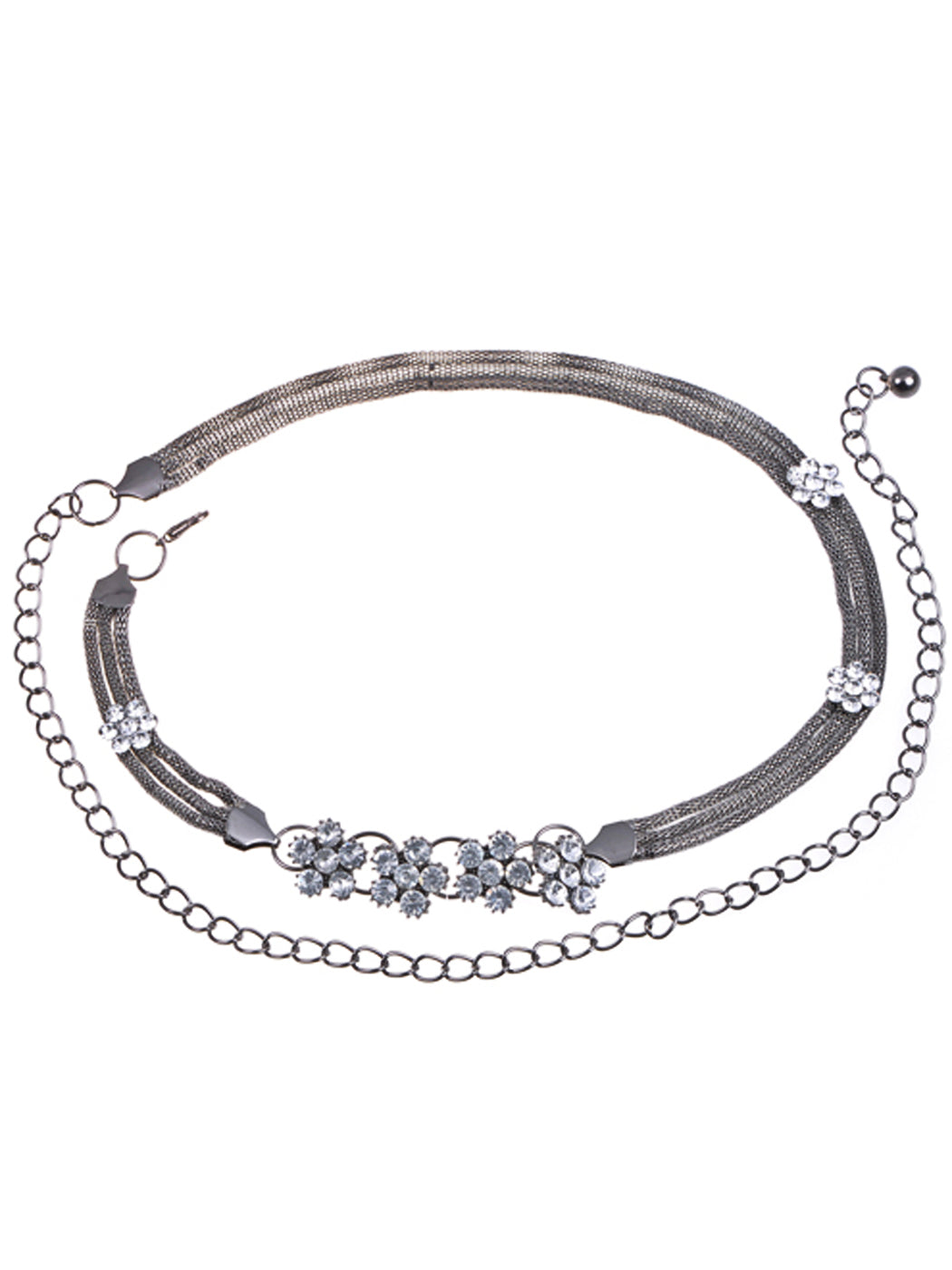 Five Flowers To The Face Gun Cross Coil Chained Belt
