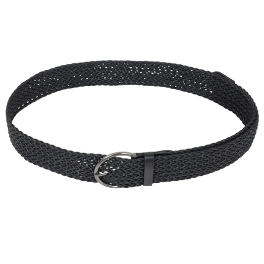 Chic Woven Womens Belt with Alloy Buckle