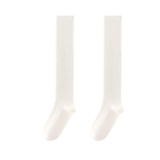 2-Pack Cotton Mesh Knee High Socks Dual-Layer Design Lightweight Breathable Fit