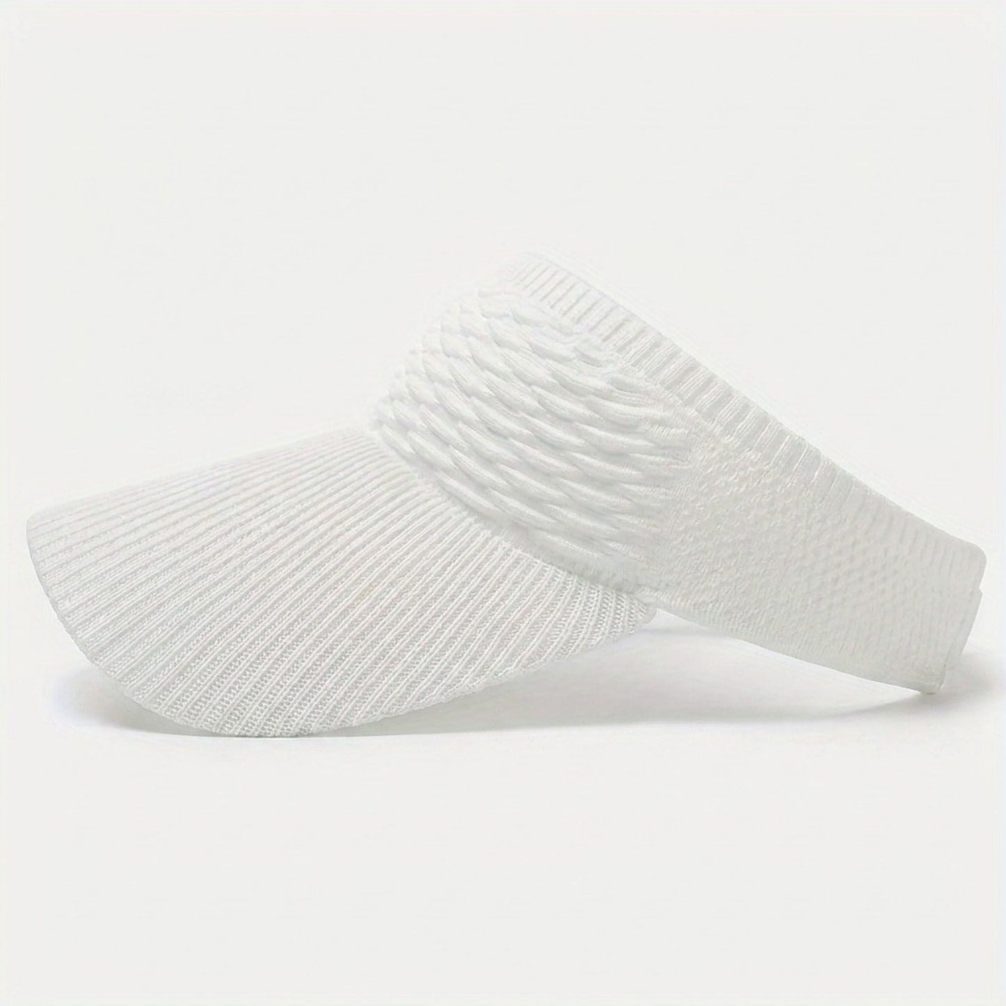 Women's Knit Visor Hat Breathable Stretch Sun Visor Cap Lightweight Athletic Hat