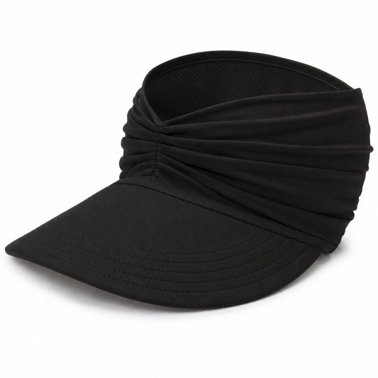 Pleated Visor - Lightweight Sport Sun Hat for Beach and Tennis