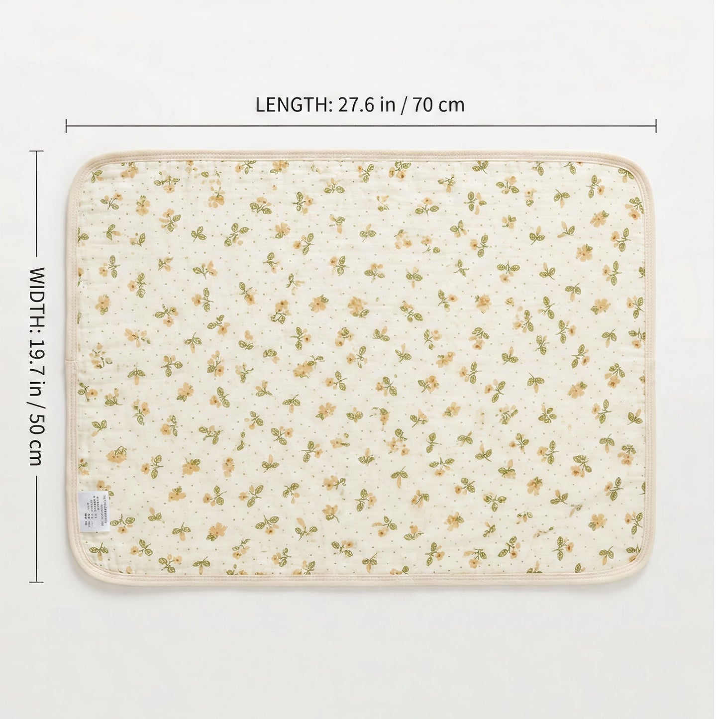 Washable Waterproof Changing Pad with Heart Print