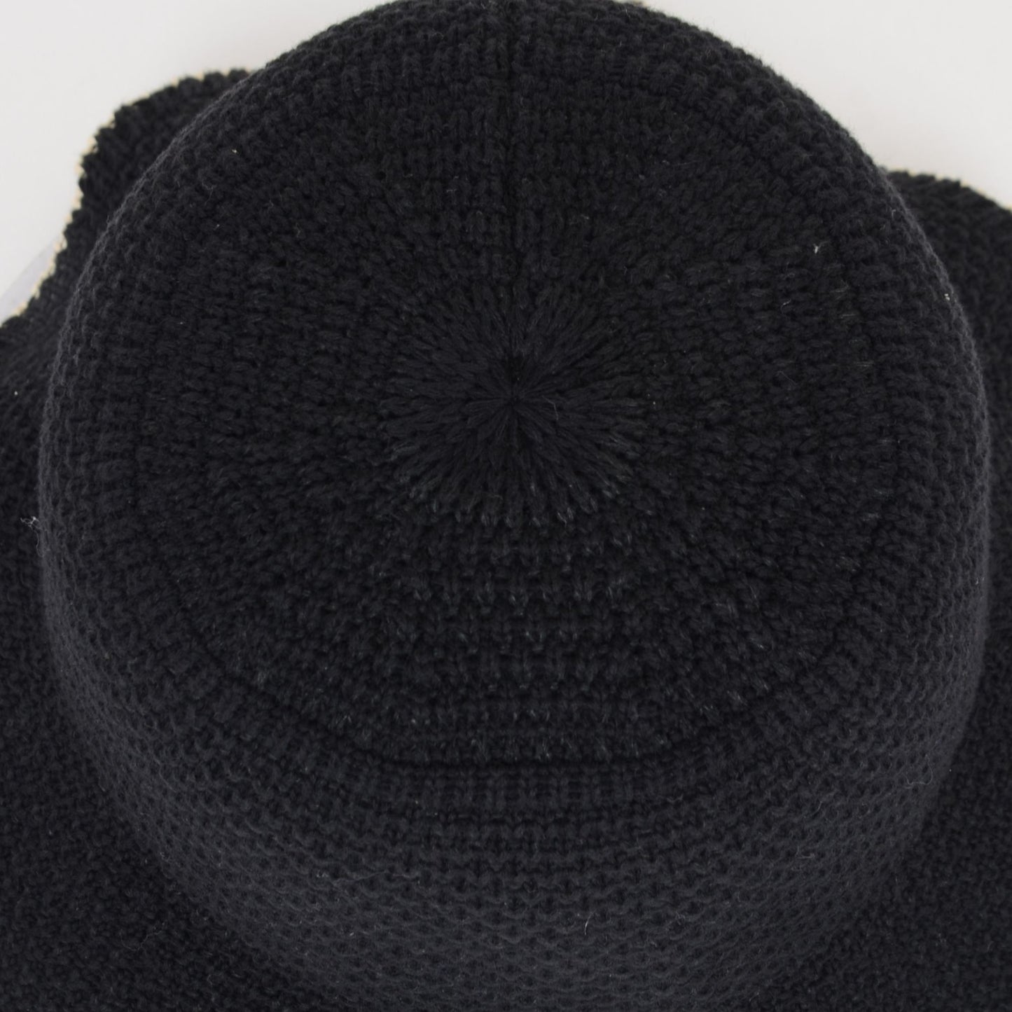 Women's Woven Floppy Bucket Hat with Scalloped Brim Edge Detail