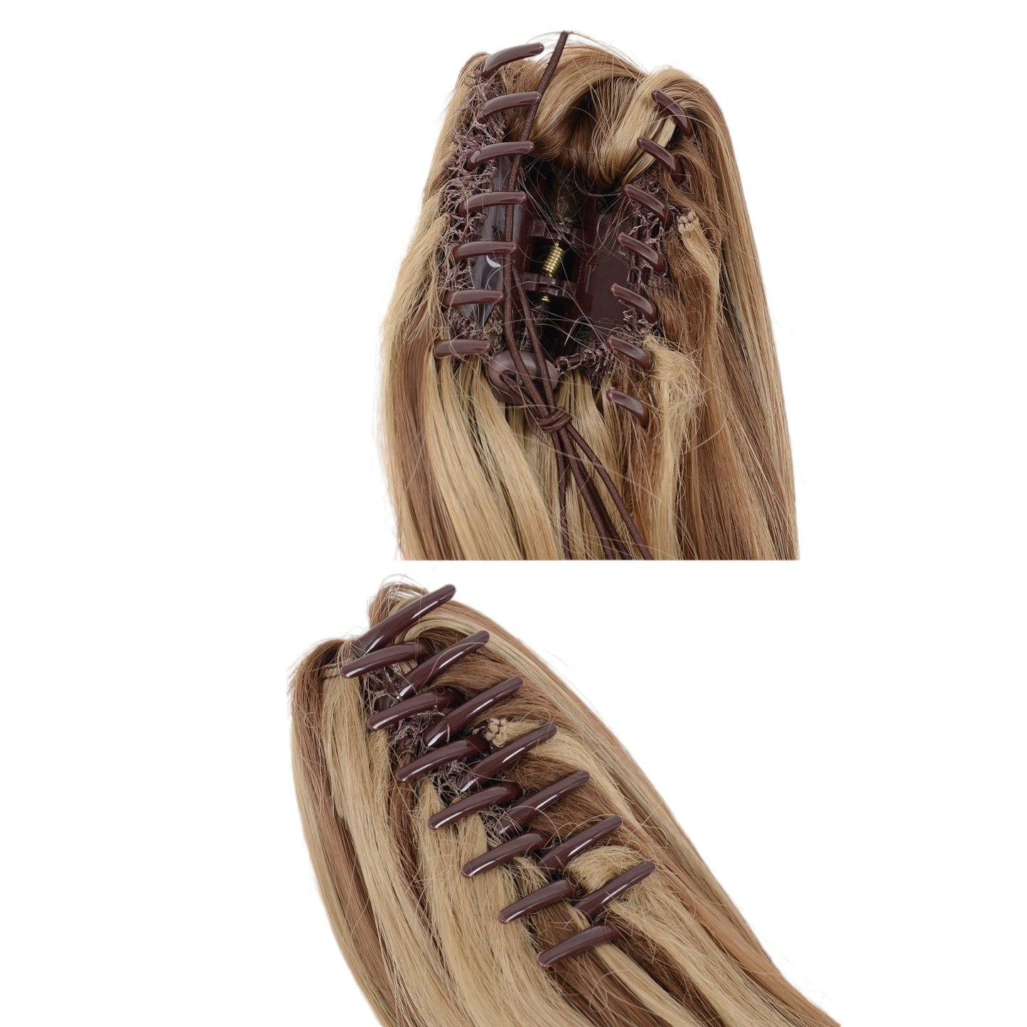 12-Inch Claw Clip Ponytail Extension for Curly Hair-Natural-Looking Longer Ponytail Attachment