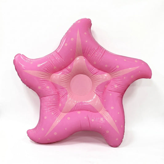 Inflatable Flower Pool Float with Lounger Seat and Wide Petal Shape