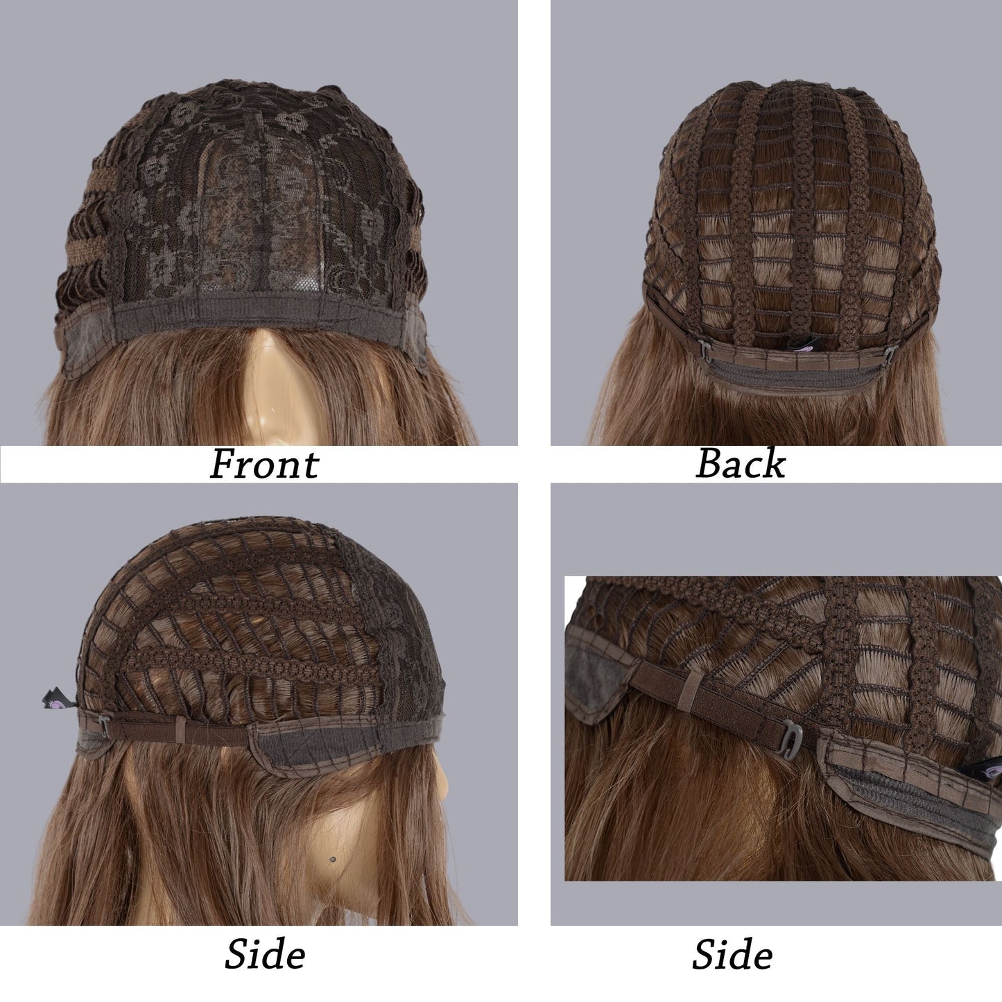 Long Wavy Wigs 27 Inch Middle Part Curly Wig for Daily Party Use